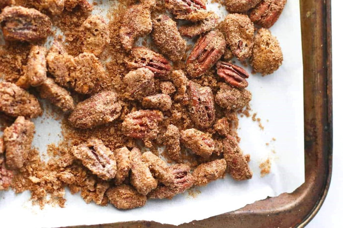 Matcha Candied Pecans